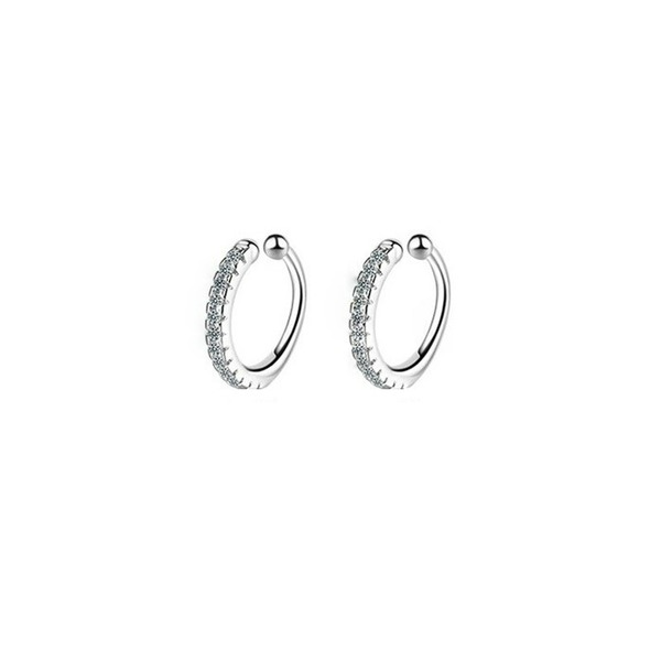 Wholesale Single Row Drill Earrings Sterling Silver Jewelry JDC-ES-JianM039 Earrings 简漫 Wholesale Jewelry JoyasDeChina Joyas De China