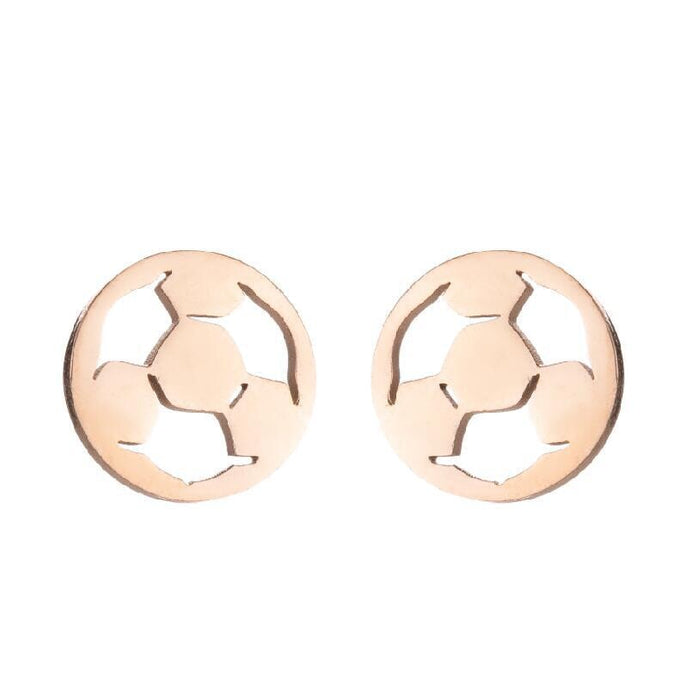 Wholesale skates sports soccer basketball stainless steel earrings MOQ≥2 JDC-ES-MOSHU001 Earrings 舒莫 40 rose Wholesale Jewelry JoyasDeChina Joyas De China