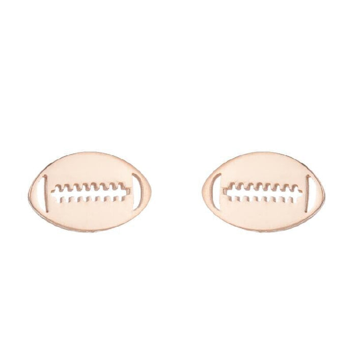 Wholesale skates sports soccer basketball stainless steel earrings MOQ≥2 JDC-ES-MOSHU001 Earrings 舒莫 408 rose Wholesale Jewelry JoyasDeChina Joyas De China