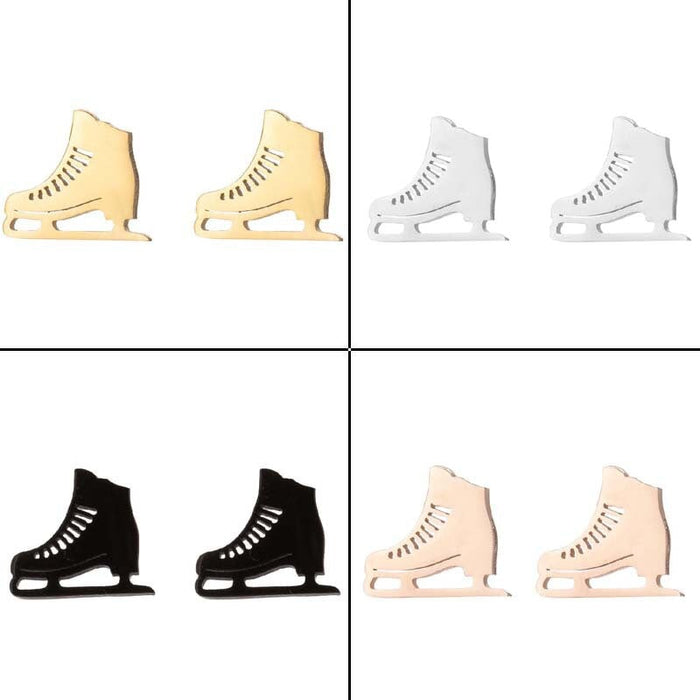 Wholesale skates sports soccer basketball stainless steel earrings MOQ≥2 JDC-ES-MOSHU001 Earrings 舒莫 Wholesale Jewelry JoyasDeChina Joyas De China
