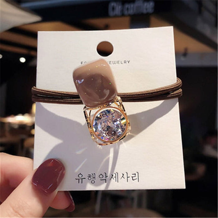 Wholesale skeleton crystal hair cord JDC-HS-DR002 Hair Scrunchies 蒂锐 Wholesale Jewelry JoyasDeChina Joyas De China