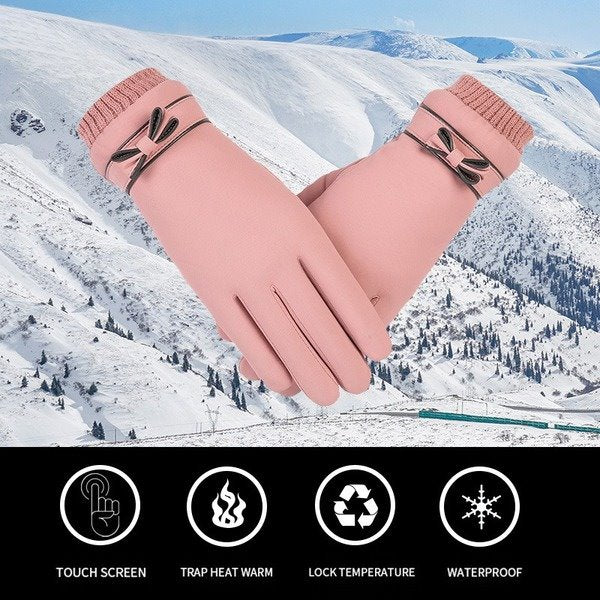 Wholesale skin feel fabric synthetic leather ladies gloves JDC-GS-FanP006 Gloves 梵普 Wholesale Jewelry JoyasDeChina Joyas De China