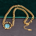Wholesale sky blue opal titanium steel necklaces JDC-NE-YS015 necklaces JoyasDeChina gold Wholesale Jewelry JoyasDeChina Joyas De China