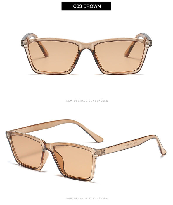 Wholesale small box square sunglasses JDC-SG-BaiL007 Sun Glasses 佰銮 C03 Brown Wholesale Jewelry JoyasDeChina Joyas De China