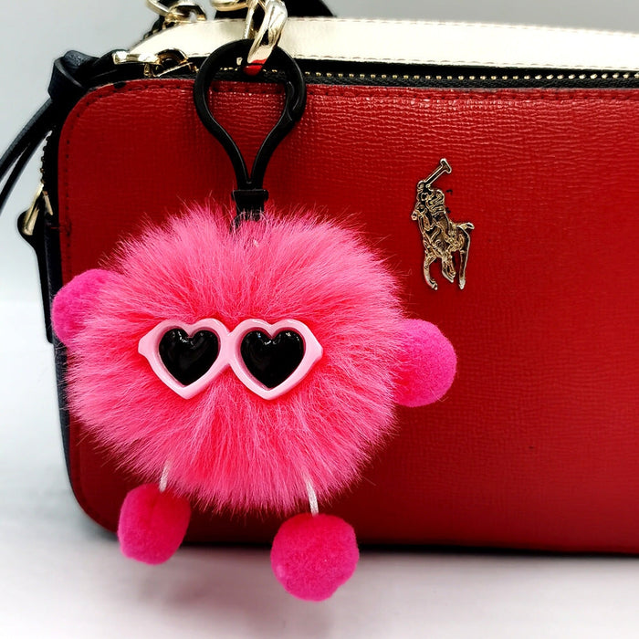 Wholesale small briquette imitation card rabbit hair keychain JDC-KC-QiShi009 Keychains 奇释 Wholesale Jewelry JoyasDeChina Joyas De China