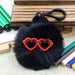 Wholesale small briquette plush keychain JDC-KC-QiShi008 Keychains 奇释 Black 7cm Wholesale Jewelry JoyasDeChina Joyas De China