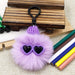 Wholesale small briquette plush keychain JDC-KC-QiShi008 Keychains 奇释 violet 7cm Wholesale Jewelry JoyasDeChina Joyas De China