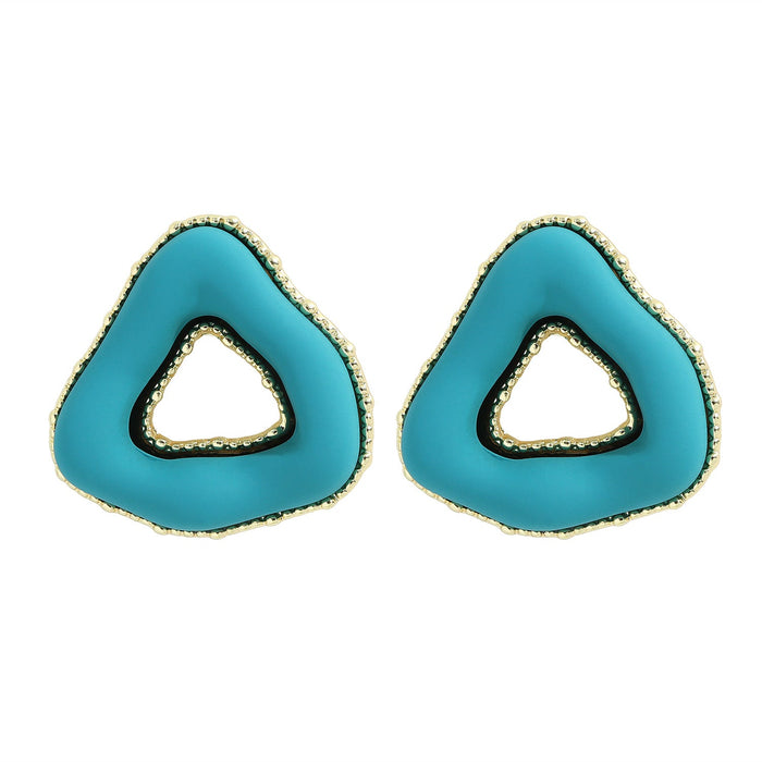 Wholesale small broken flower earrings JDC-ES-JQ104 Earrings JoyasDeChina #7 Triangle Wholesale Jewelry JoyasDeChina Joyas De China