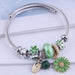 Wholesale small daisy beaded alloy bracelet JDC-BT-GSXINY067 Bracelet JoyasDeChina green Wholesale Jewelry JoyasDeChina Joyas De China