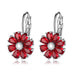 Wholesale small flower colorful zircon earrings MOQ≥2 JDC-ES-Kas001 Earrings 卡诗 Wholesale Jewelry JoyasDeChina Joyas De China