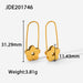 Wholesale small flower paper clip Shape Earrings JDC-ES-JD126 Bracelet JoyasDeChina JDE201746 Wholesale Jewelry JoyasDeChina Joyas De China