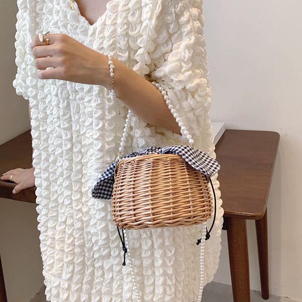 Bulk Jewelry Wholesale small fragrance Pearl chain woven bag JDC-HB-LS014 Wholesale factory from China YIWU China