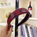 Wholesale small graffiti sponge Headband JDC-HD-SJ088 Headband JoyasDeChina wine red Wholesale Jewelry JoyasDeChina Joyas De China