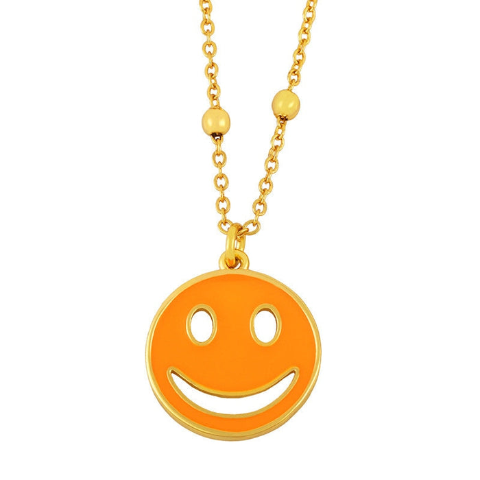 Wholesale smile expression hip hop punk neckchain JDC-NE-AS570 Necklaces 翱昇 ju Wholesale Jewelry JoyasDeChina Joyas De China