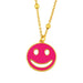 Wholesale smile expression hip hop punk neckchain JDC-NE-AS570 Necklaces 翱昇 rose Wholesale Jewelry JoyasDeChina Joyas De China