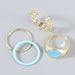Wholesale smiley face hollowed out alloy rings 4-piece set JDC-RS-JL169 Rings JoyasDeChina blue Wholesale Jewelry JoyasDeChina Joyas De China