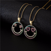 Wholesale smiley face pendants electroplated copper necklaces JDC-NE-AG112 necklaces JoyasDeChina Wholesale Jewelry JoyasDeChina Joyas De China