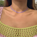 Wholesale Smiley Single Layer Necklace JDC-NE-KJ178 necklaces JoyasDeChina Purple 4489 Wholesale Jewelry JoyasDeChina Joyas De China