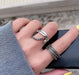 Wholesale smiling face alloy ring set JDC-RS-SF006 Rings 少峰 Silver Opening adjustable Wholesale Jewelry JoyasDeChina Joyas De China