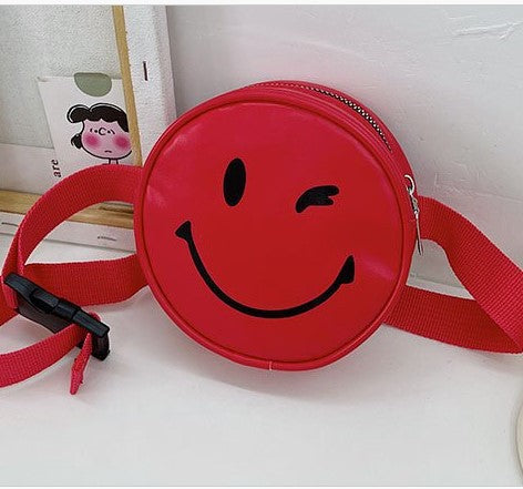 Wholesale smiling face children's bag JDC-CB-GSKR001 Shoulder Bags JoyasDeChina red Wholesale Jewelry JoyasDeChina Joyas De China