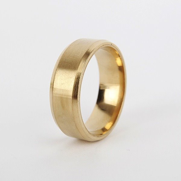 Wholesale smooth stainless steel ring JDC-RS-TS075 Rings 腾穗 gold 6# Wholesale Jewelry JoyasDeChina Joyas De China