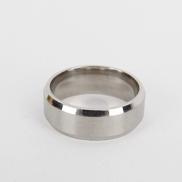 Wholesale smooth stainless steel ring JDC-RS-TS075 Rings 腾穗 Steel color 6# Wholesale Jewelry JoyasDeChina Joyas De China