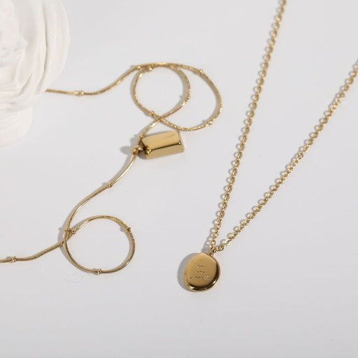 Wholesale Snake bone stainless steel gold necklace JDC-NE-Jif012 Necklaces 集沣 Wholesale Jewelry JoyasDeChina Joyas De China