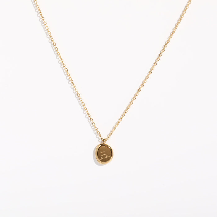 Wholesale Snake bone stainless steel gold necklace JDC-NE-Jif012 Necklaces 集沣 Little Golden Bean Wholesale Jewelry JoyasDeChina Joyas De China