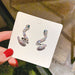 Wholesale snake Copper Silver Earrings JDC-ES-BY-097 Earrings 宝钰 1 Wholesale Jewelry JoyasDeChina Joyas De China