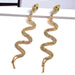 Wholesale Snake Plating Alloy Rhinestone Earrings JDC-ES-SK024 Earrings 深刻 Wholesale Jewelry JoyasDeChina Joyas De China