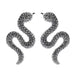 Wholesale Snake Shape Alloy Earrings JDC-ES-JQ-009 Earrings 佳琪 black Wholesale Jewelry JoyasDeChina Joyas De China