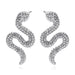 Wholesale Snake Shape Alloy Earrings JDC-ES-JQ-009 Earrings 佳琪 silver Wholesale Jewelry JoyasDeChina Joyas De China