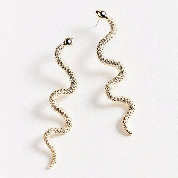 Wholesale Snake Shape Diamond Alloy Earrings JDC-ES-JuY001 Earrings 聚耀 Wholesale Jewelry JoyasDeChina Joyas De China