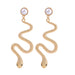 Wholesale Snake Shape Diamond Alloy Earrings JDC-ES-JuY001 Earrings 聚耀 E16 Wholesale Jewelry JoyasDeChina Joyas De China