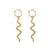 Wholesale Snake Shape Diamond Alloy Earrings JDC-ES-JuY001 Earrings 聚耀 goldE11 Wholesale Jewelry JoyasDeChina Joyas De China