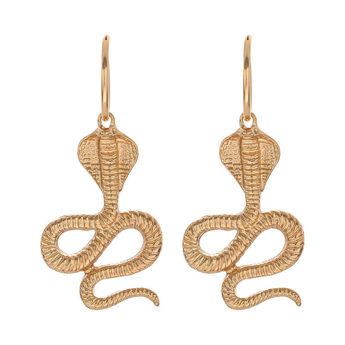 Wholesale Snake Shape Diamond Alloy Earrings JDC-ES-JuY001 Earrings 聚耀 goldE14 Wholesale Jewelry JoyasDeChina Joyas De China