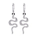 Wholesale Snake Shape Diamond Alloy Earrings JDC-ES-JuY001 Earrings 聚耀 silverE12 Wholesale Jewelry JoyasDeChina Joyas De China