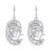 Wholesale Snake Shape Diamond Alloy Earrings JDC-ES-JuY001 Earrings 聚耀 silverE13 Wholesale Jewelry JoyasDeChina Joyas De China