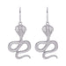 Wholesale Snake Shape Diamond Alloy Earrings JDC-ES-JuY001 Earrings 聚耀 silverE14 Wholesale Jewelry JoyasDeChina Joyas De China
