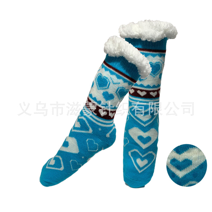 Wholesale snowflake thick Acrylic fiber socks JDC-SK-GSZM009 Sock JoyasDeChina black Wholesale Jewelry JoyasDeChina Joyas De China