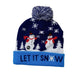 Wholesale Snowman wool knitted hat JDC-FH-GSYH094 FashionHat 予画 dark blue Average code Wholesale Jewelry JoyasDeChina Joyas De China