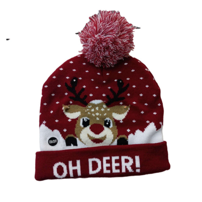 Wholesale Snowman wool knitted hat JDC-FH-GSYH094 FashionHat 予画 Jujube red Average code Wholesale Jewelry JoyasDeChina Joyas De China