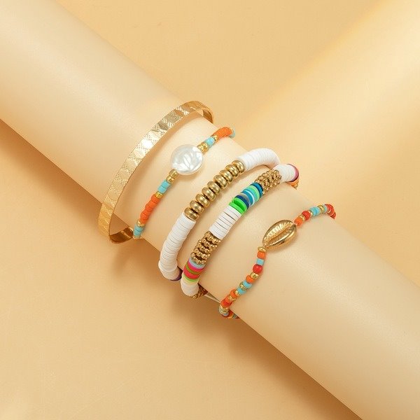 Wholesale Soft ceramic braided bracelet set JDC-BT-KJ044 Bracelet JoyasDeChina Wholesale Jewelry JoyasDeChina Joyas De China