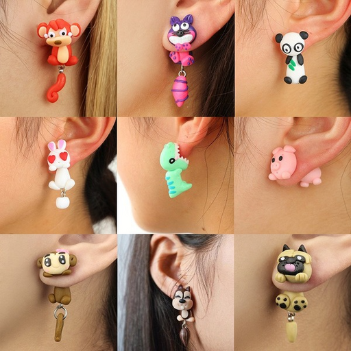 Wholesale soft ceramic Earrings JDC-ES-C187 Earrings 陌茗 Wholesale Jewelry JoyasDeChina Joyas De China
