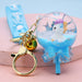 Wholesale Soft Glue Lollipop Unicorn Keychain JDC-KC-WS137 Keychains 围颂 blue Wholesale Jewelry JoyasDeChina Joyas De China