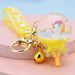 Wholesale Soft Glue Lollipop Unicorn Keychain JDC-KC-WS137 Keychains 围颂 yellow Wholesale Jewelry JoyasDeChina Joyas De China