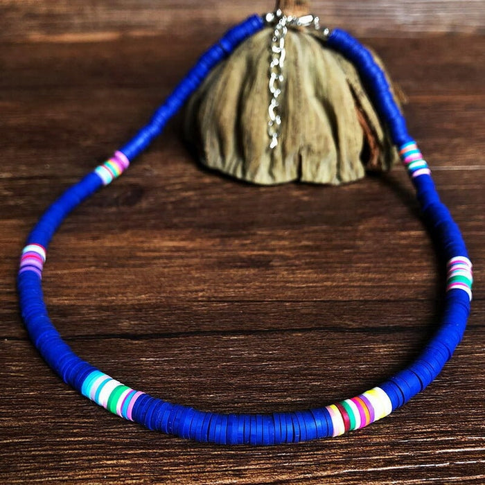 Wholesale soft pottery beach storm Simia Necklace JDC-NE-YinH008 Necklaces 颖皓 Wholesale Jewelry JoyasDeChina Joyas De China