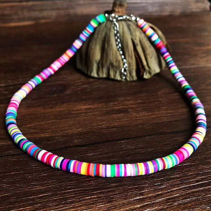 Wholesale soft pottery beach storm Simia Necklace JDC-NE-YinH008 Necklaces 颖皓 Wholesale Jewelry JoyasDeChina Joyas De China
