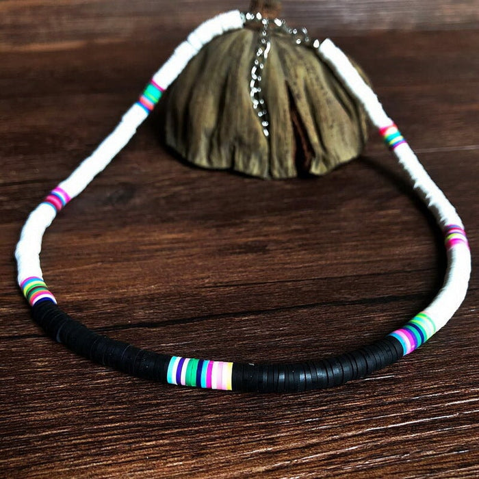 Wholesale soft pottery beach storm Simia Necklace JDC-NE-YinH008 Necklaces 颖皓 baihei Wholesale Jewelry JoyasDeChina Joyas De China