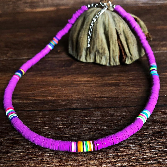 Wholesale soft pottery beach storm Simia Necklace JDC-NE-YinH008 Necklaces 颖皓 roes Wholesale Jewelry JoyasDeChina Joyas De China
